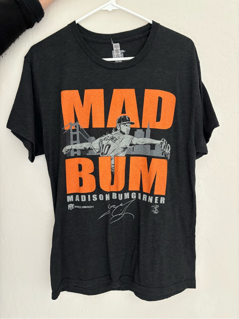 Madison Bumgarner 'Mad Bum' Graphic Tee - Black/Orange